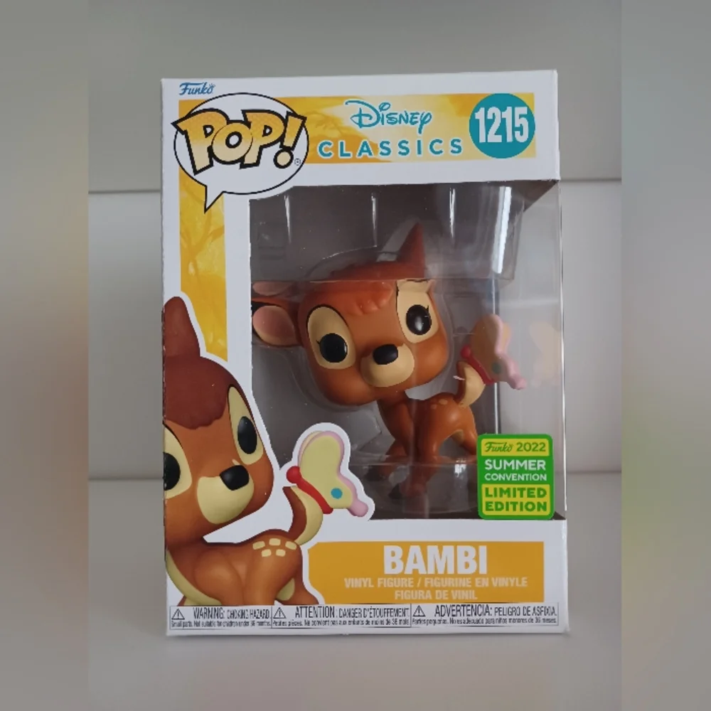 Bambi From Disney Classics 1215 2022 Summer Convention Vinyl Figure Funko‎ Pop